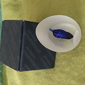 Artcristal Bohemia Czech Crystal Handmade Blue Sapphire Frosted Paper Weight